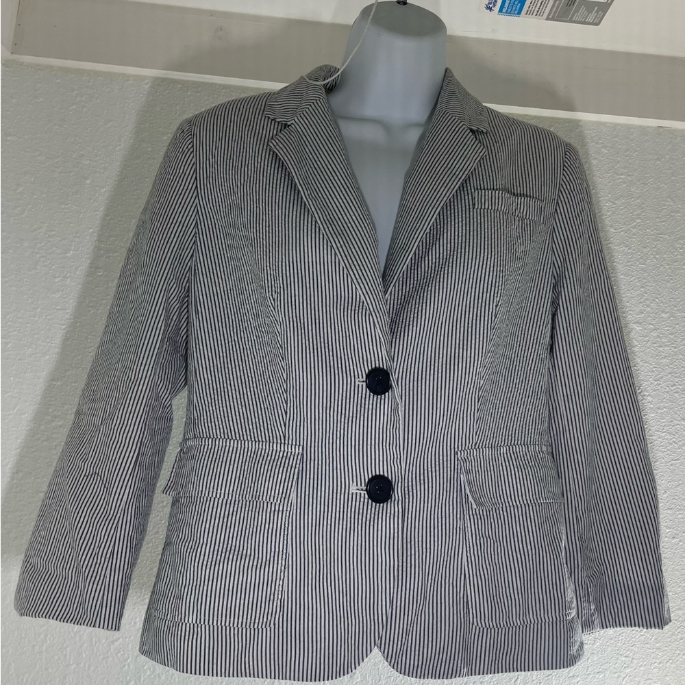 Banana Republic Striped Blazer Size 8